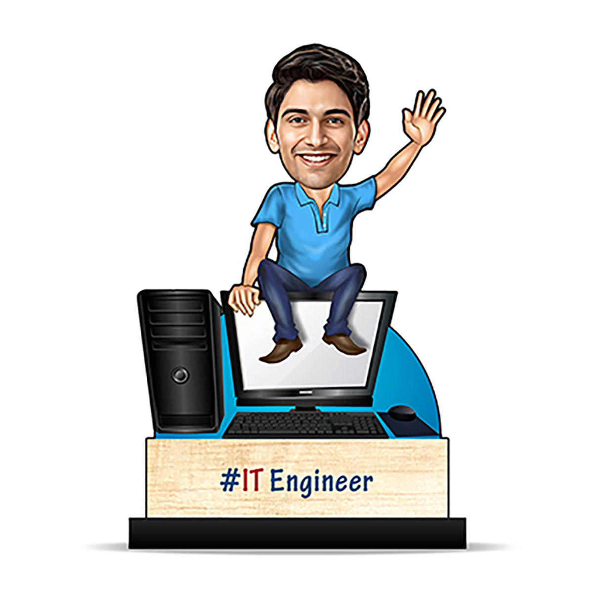 IT Software Engineer Caricature – Foto Factory Gifts