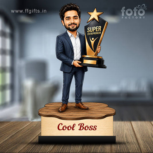 Personalized Super Boss with Award Caricature C815