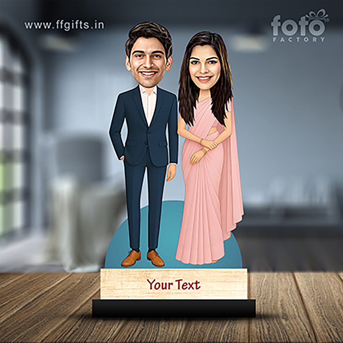 Traditional Couple Caricature C379