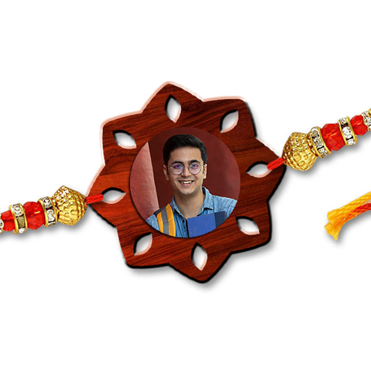 Star Shape Photo Rakhi R008