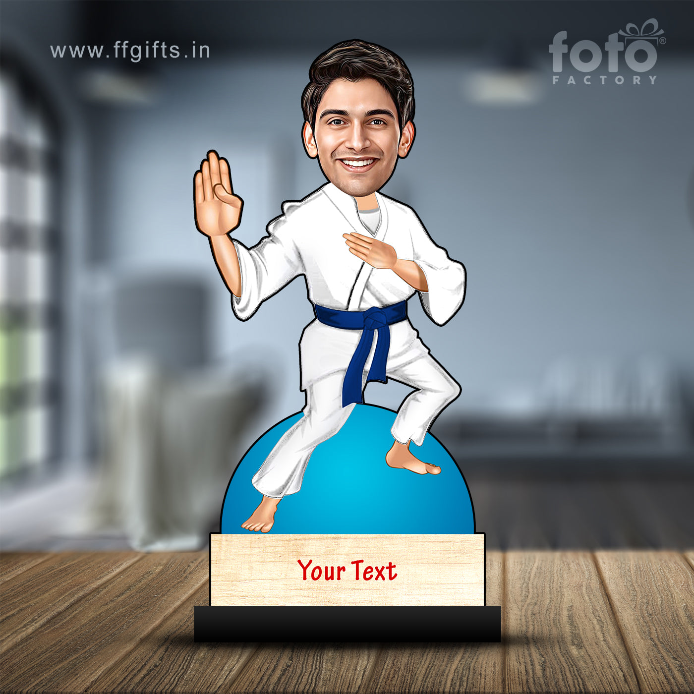 Karate Martial Art Male Caricature C397