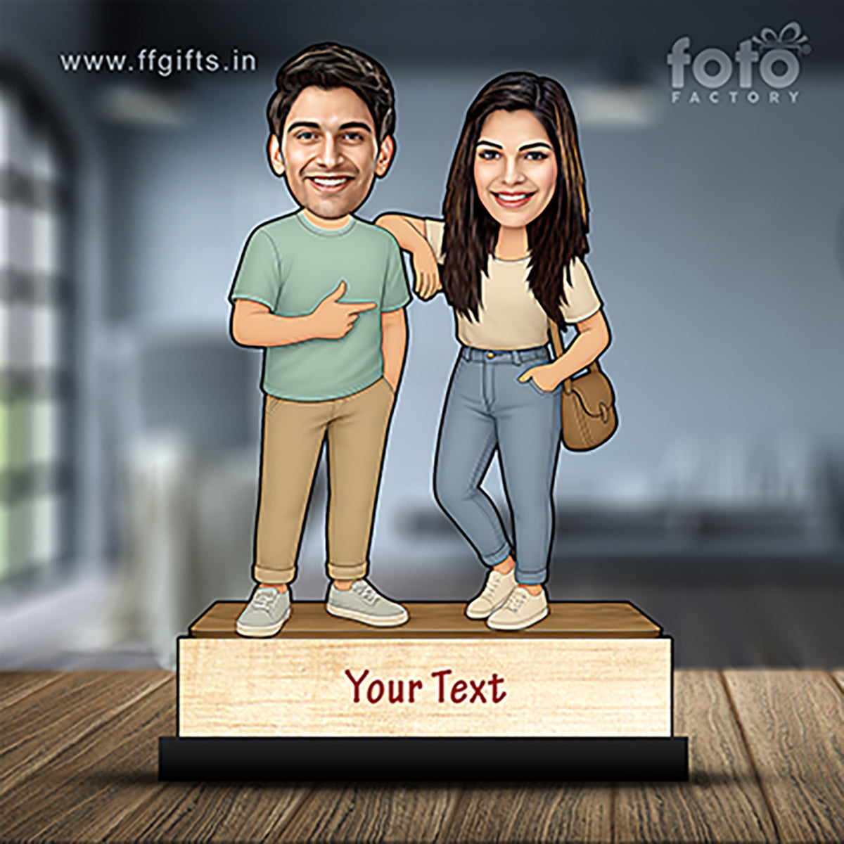 Couple Posing Caricature C370