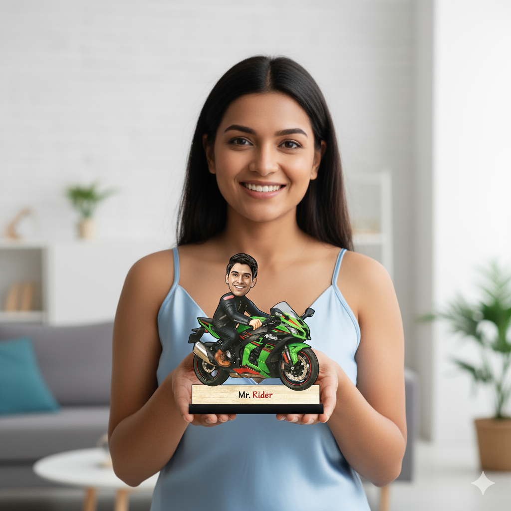 Super Bike Rider Caricature C394