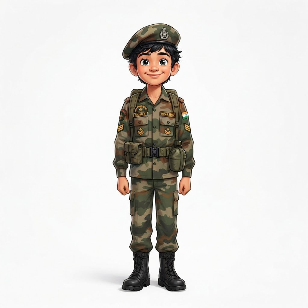 Army Officer Kids