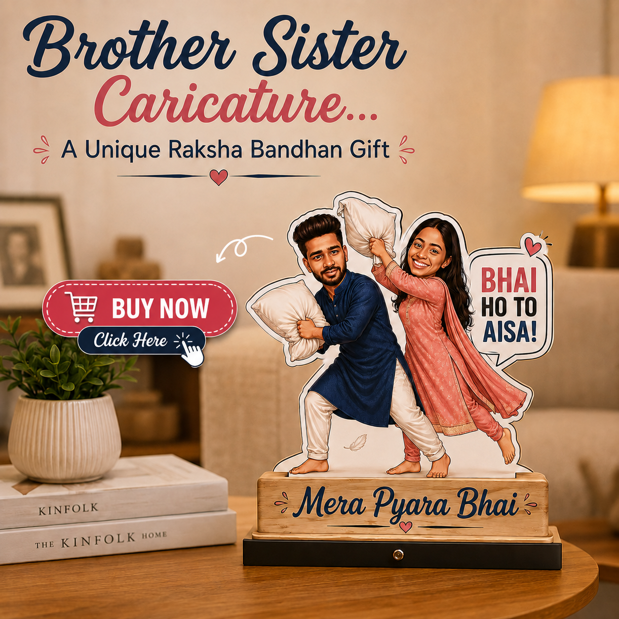 Brother Sister Caricature