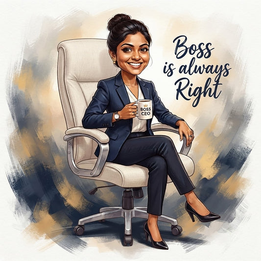 Lady Boss Caricature Frame CF07
