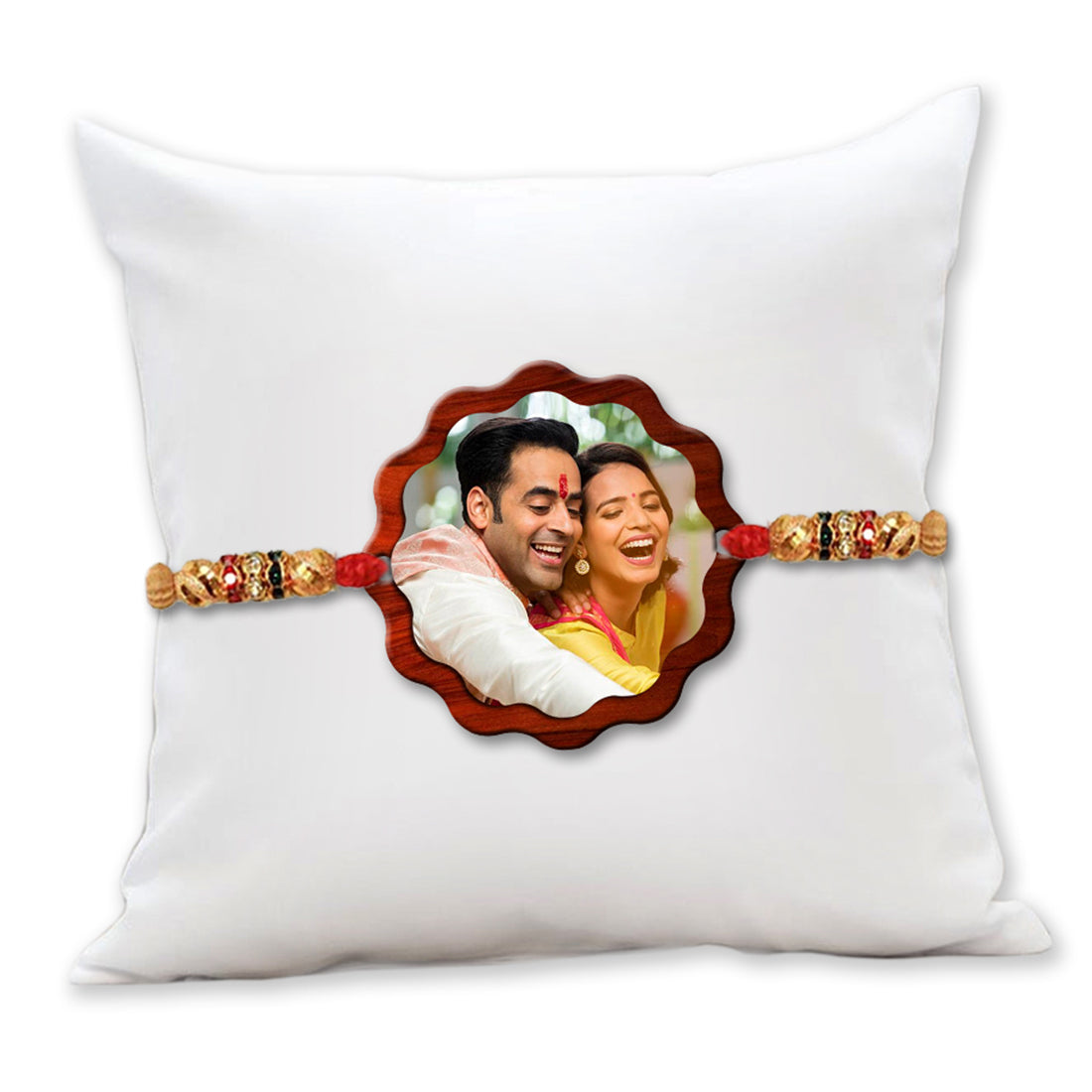 Flower Shape Photo Rakhi R002