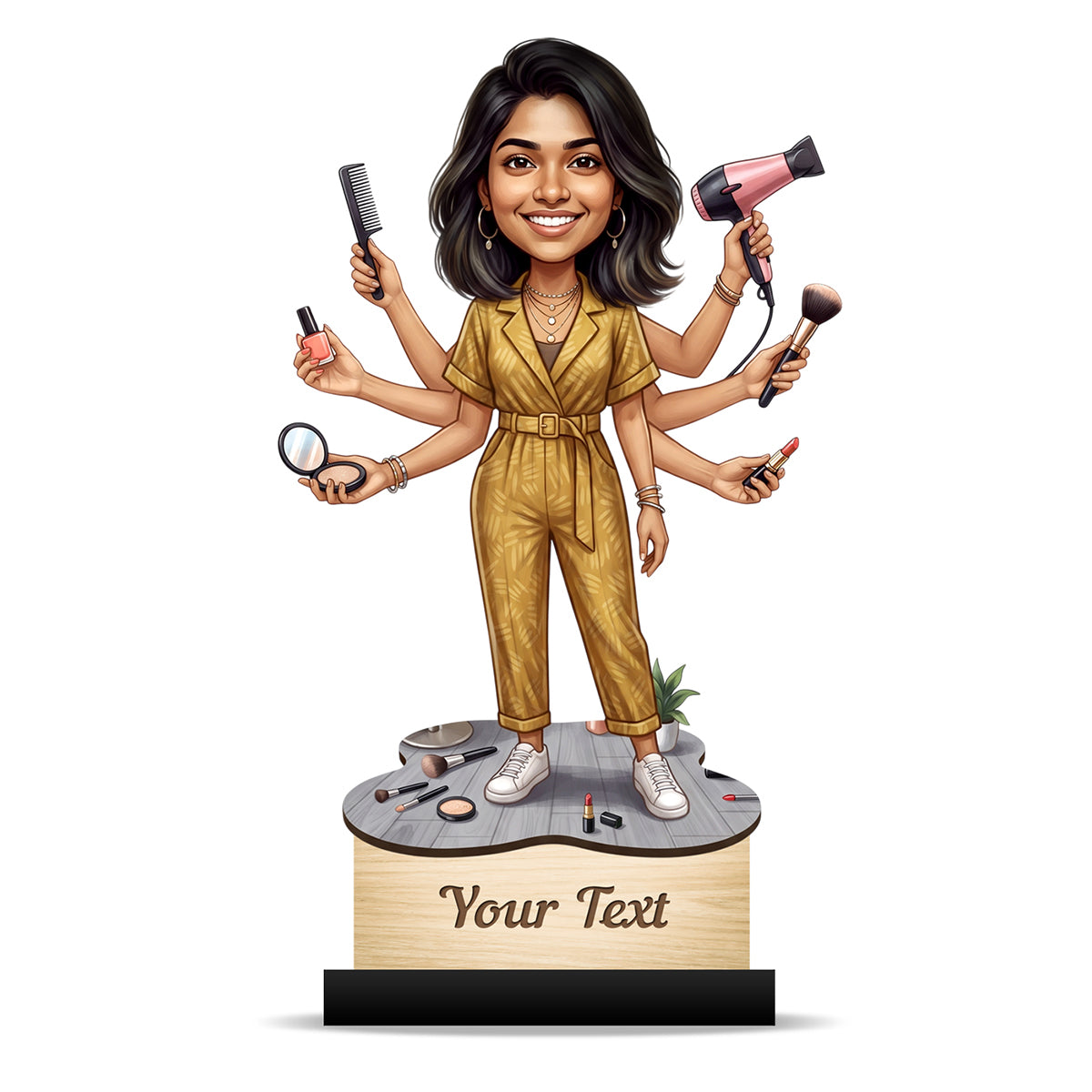 Personalized Gift for Beautician, Makeup Artist & Makeup Lover Caricature C1214