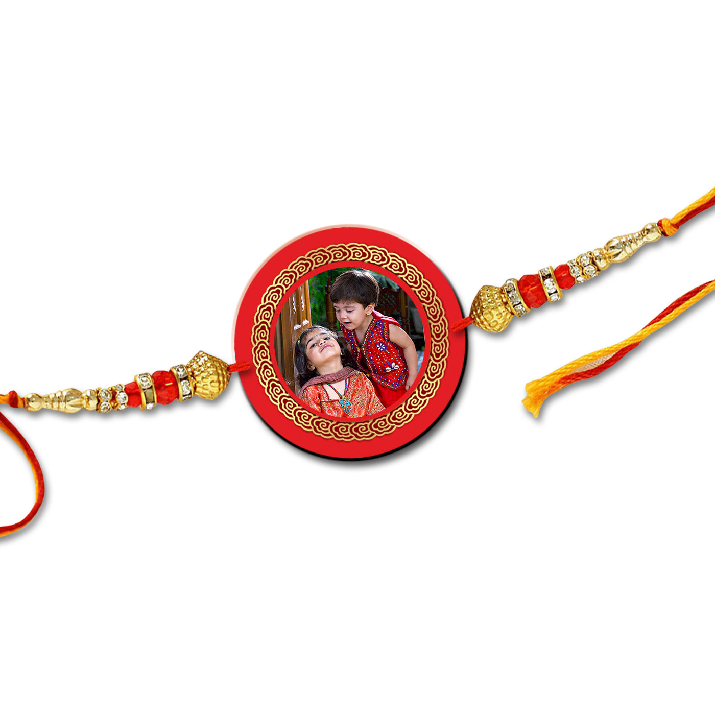 Circle Shape Photo Rakhi R018