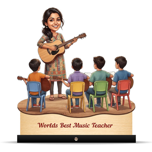 Worlds Best Music Teacher Caricature C502