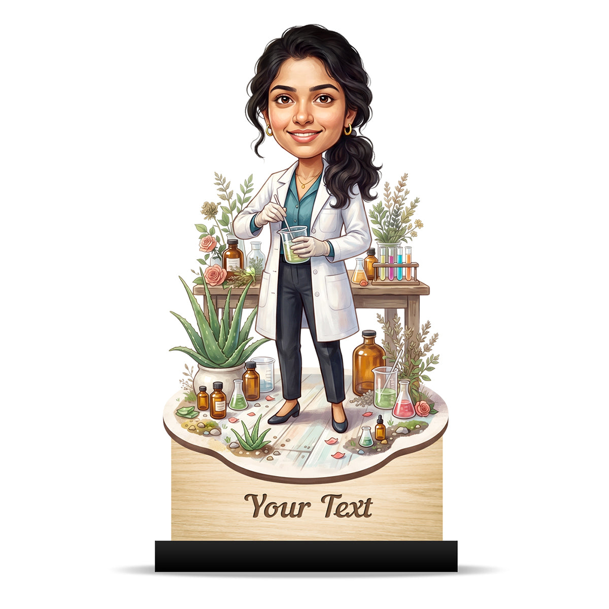 Personalized Gift for Beautician, Makeup Artist & Makeup Lover Caricature C1178