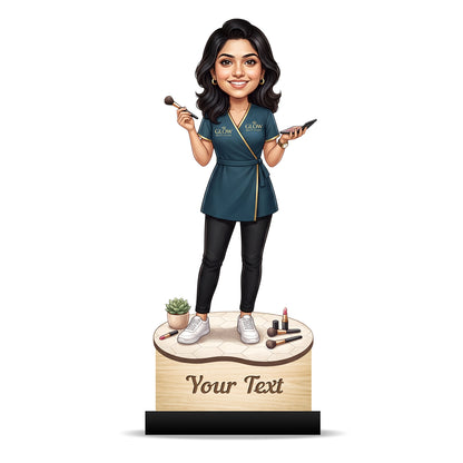Personalized Gift for Beautician, Makeup Artist & Makeup Lover Caricature C1192