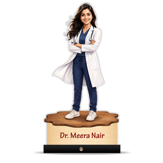 Personalized Female Doctor's Caricature C781