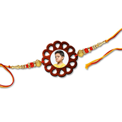 Flower Shape Photo Rakhi R010