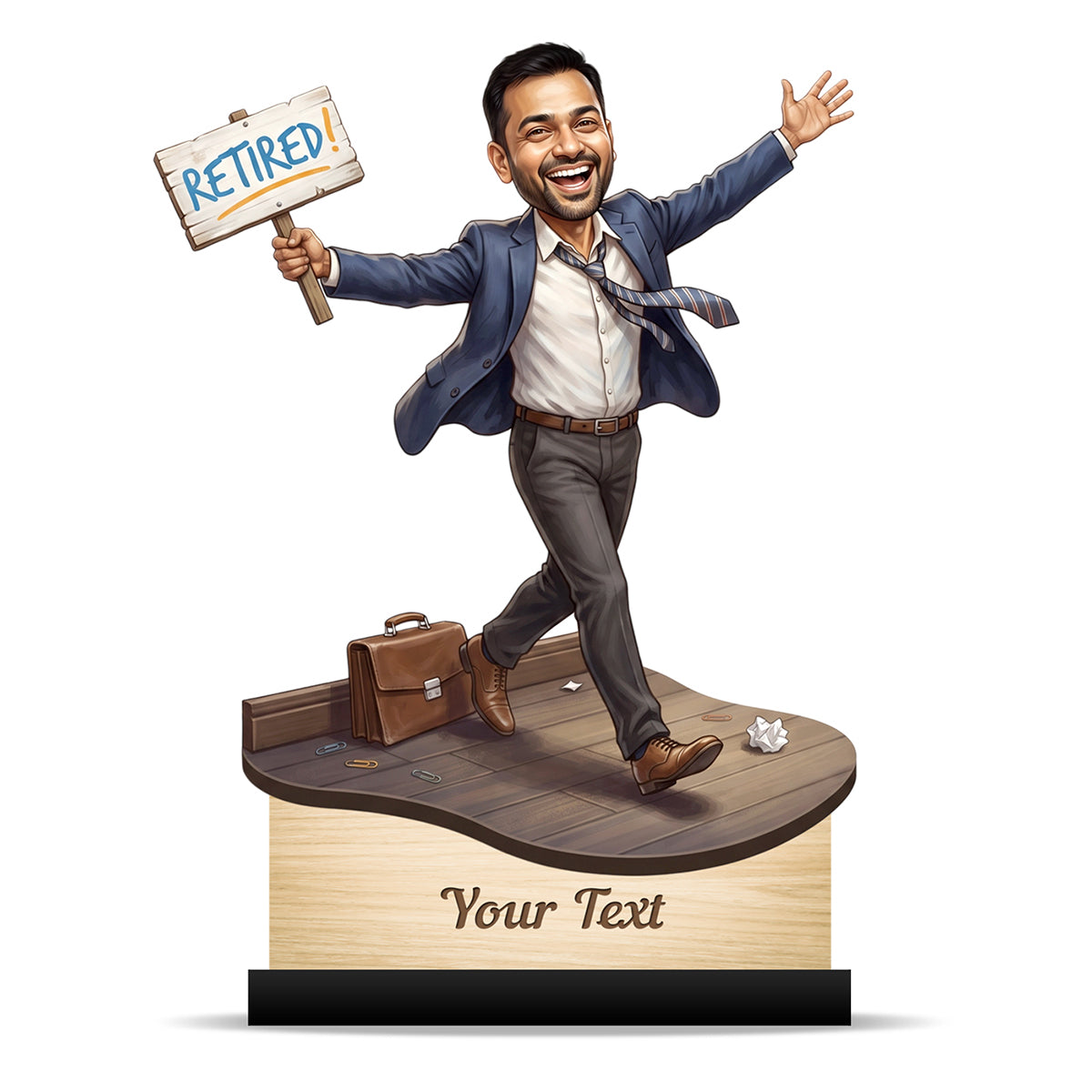 Personalized Male Retirement Caricature C1089