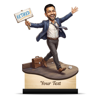 Personalized Male Retirement Caricature C1089