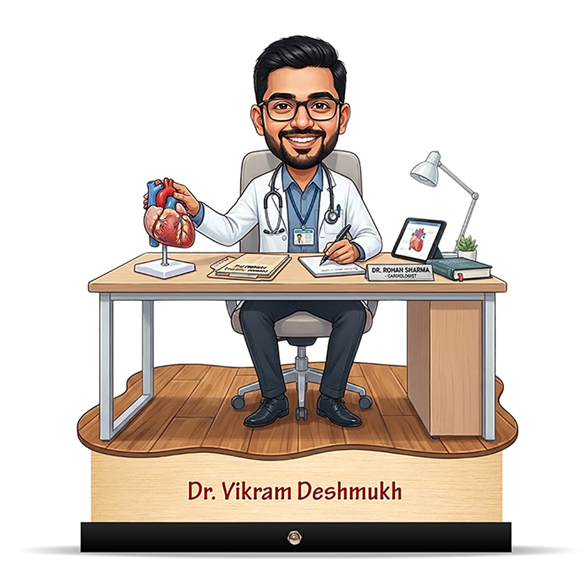Cardiologist Doctor Caricature C499