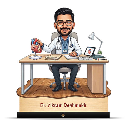 Cardiologist Doctor Caricature C499