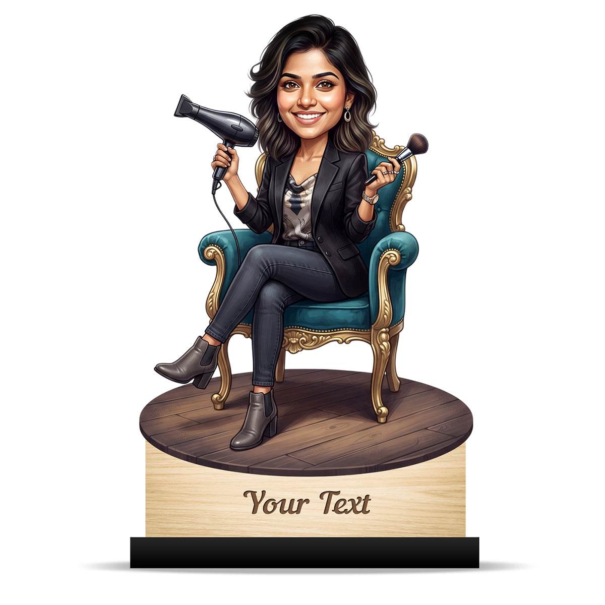 Personalized Gift for Beautician, Makeup Artist & Makeup Lover Caricature C1165
