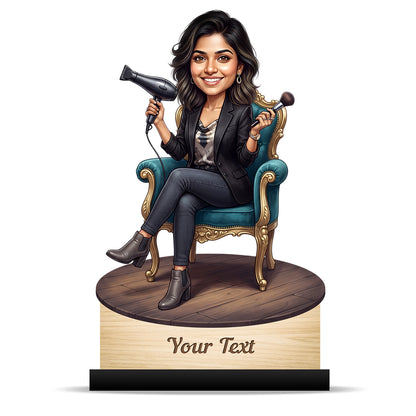 Personalized Gift for Beautician, Makeup Artist & Makeup Lover Caricature C1165