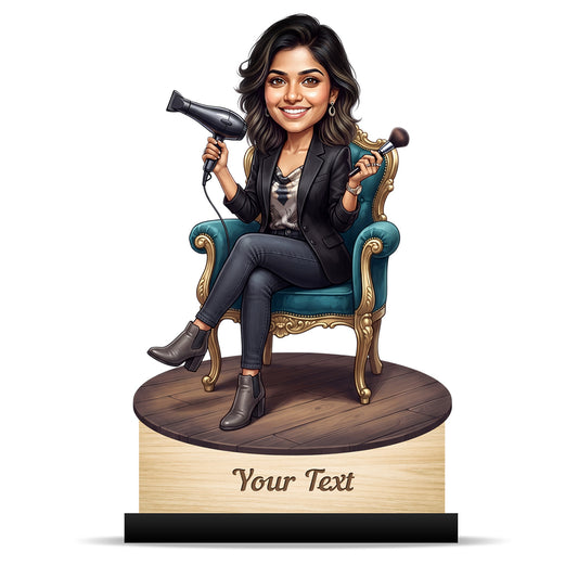 Personalized Gift for Beautician, Makeup Artist & Makeup Lover Caricature C1165