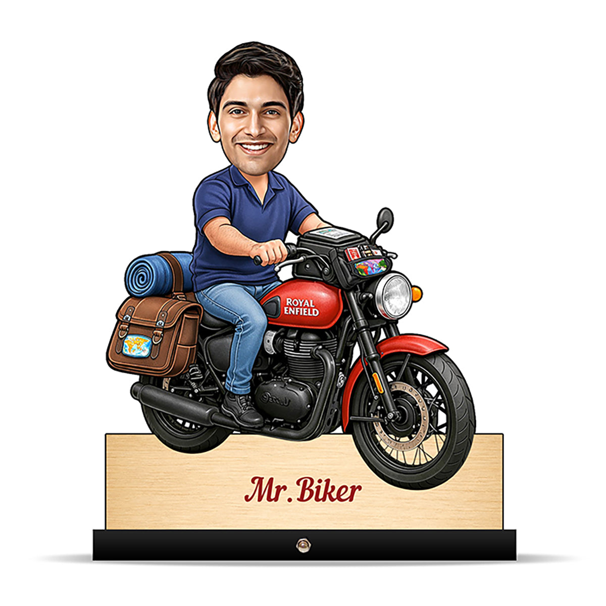 Bike Rider Traveler Caricature C432