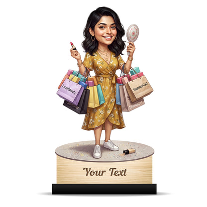Personalized Gift for Beautician, Makeup Artist & Makeup Lover Caricature C1169