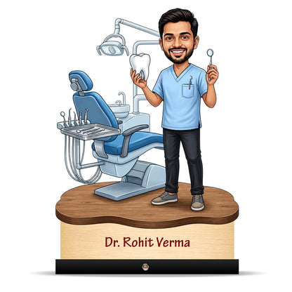 Dentist Doctor Caricature for Male Doctor C569