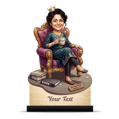 Personalized Female Retirement Caricature C1090