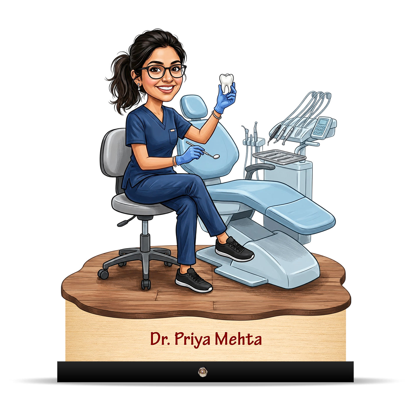 Dentist Doctor Caricature for Female Doctor C562
