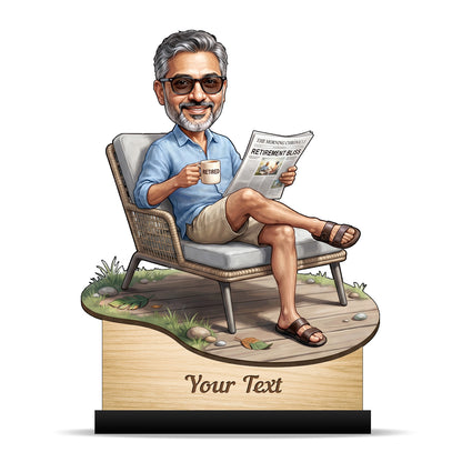 Personalized Male Retirement Caricature C1063
