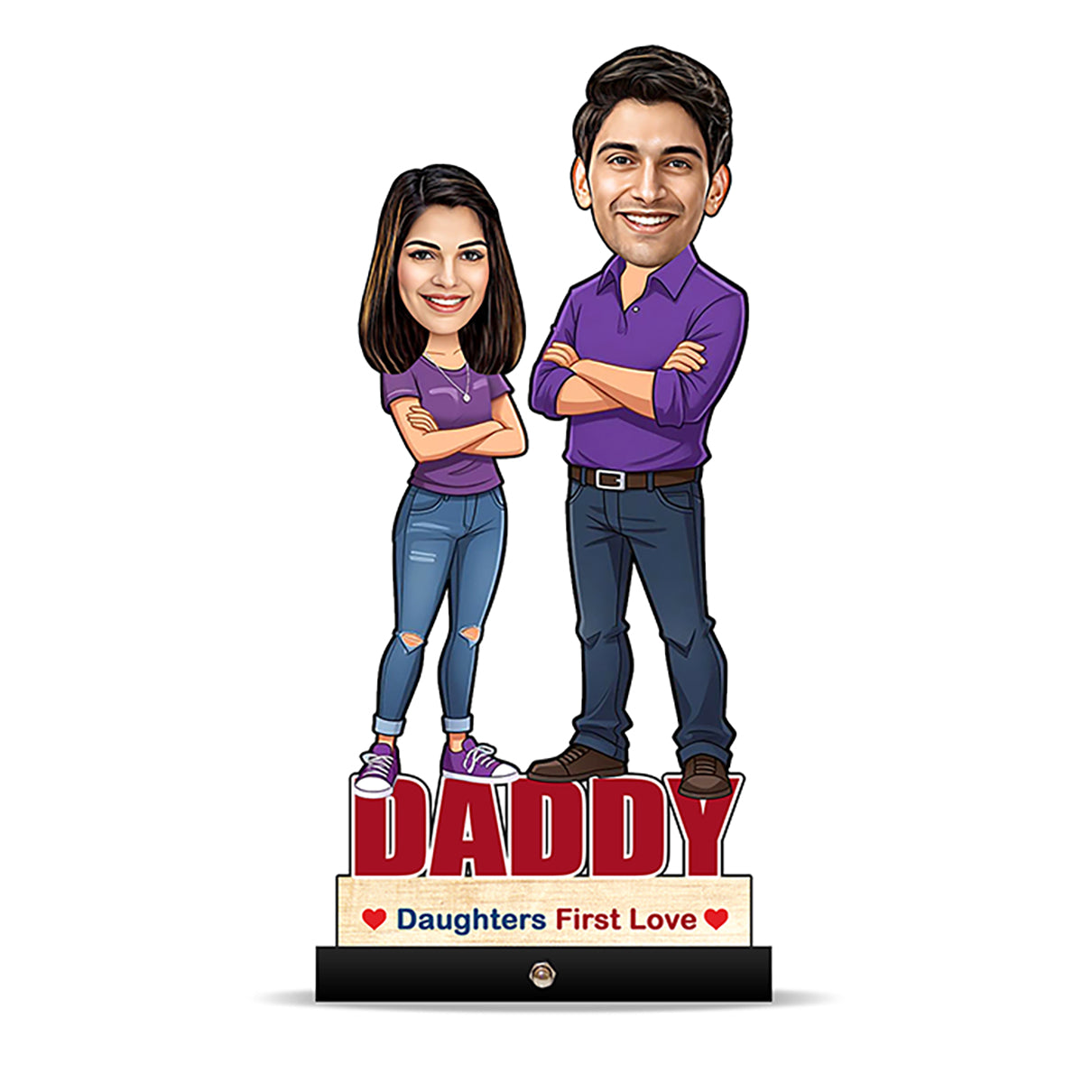 Father and Daughter Caricature C427