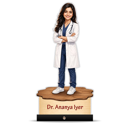 Personalized Female Doctor's Caricature C779