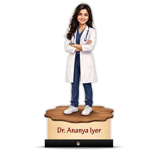 Personalized Female Doctor's Caricature C779