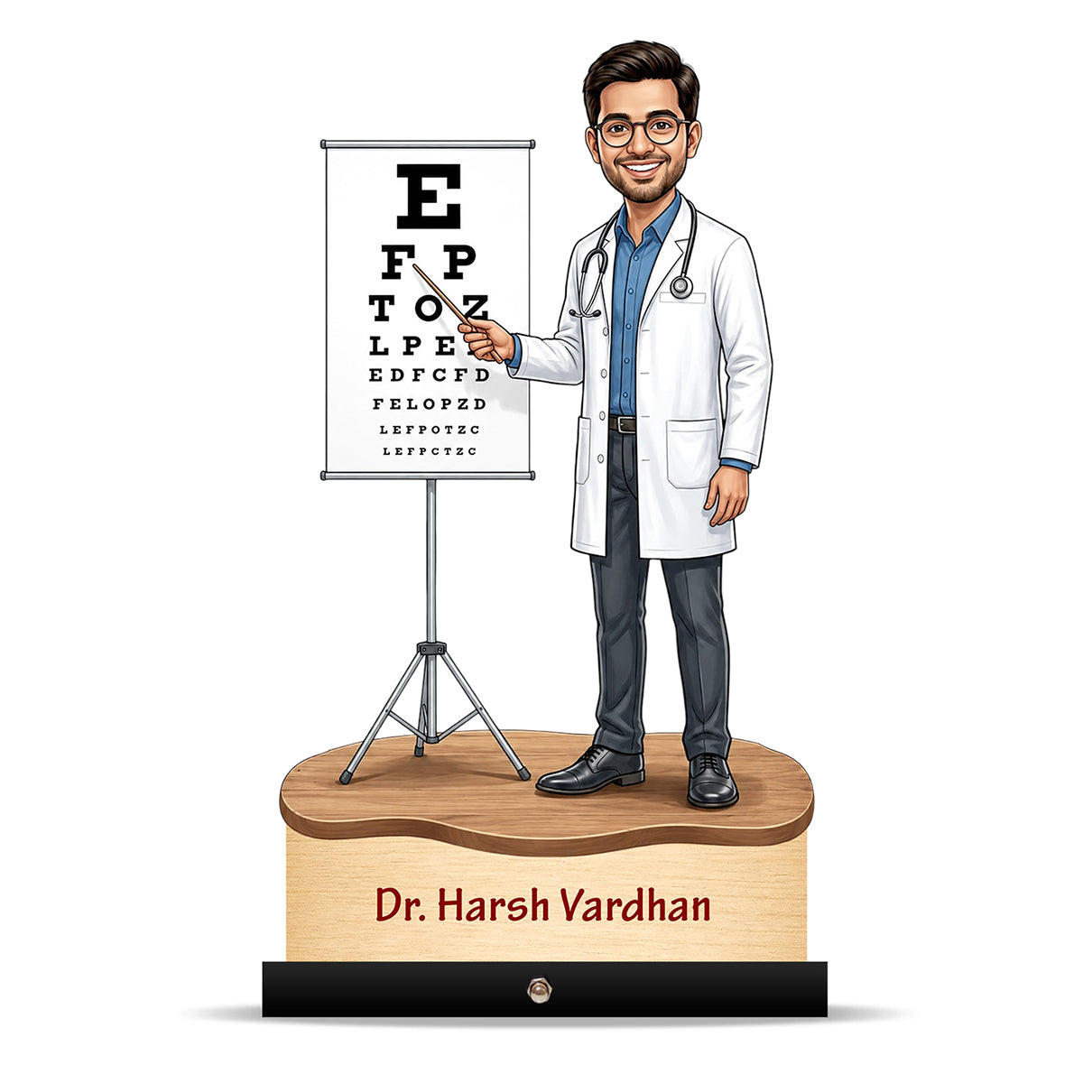 Ophthalmologist Doctor Male eye Doctor Caricature C561