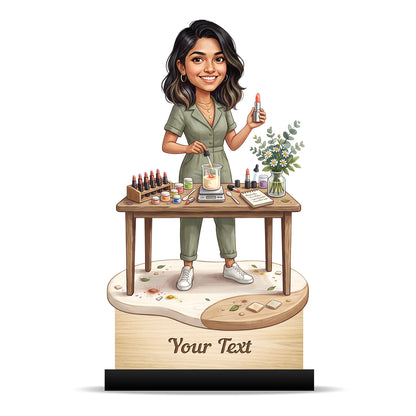 Personalized Gift for Beautician, Makeup Artist & Makeup Lover Caricature C1162