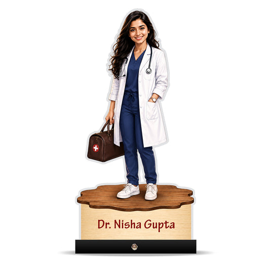 Personalized Female Doctor's Caricature C789