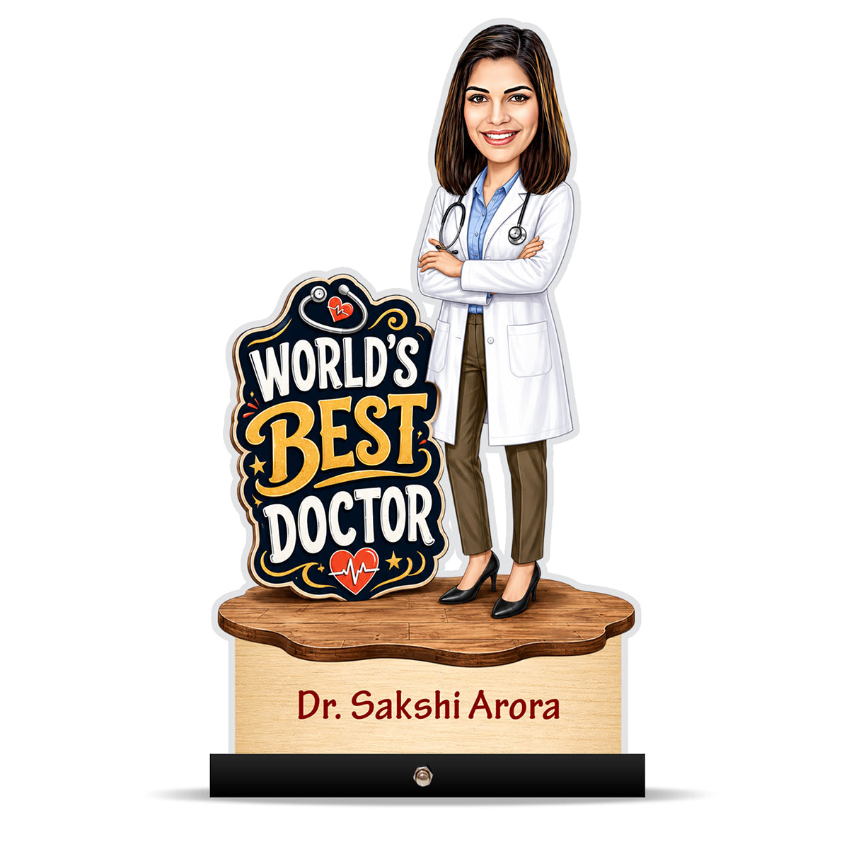 Personalized Female Doctor's Caricature C806