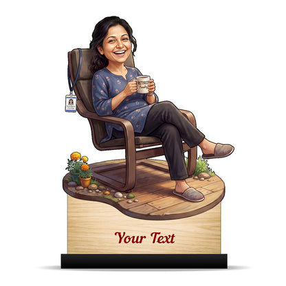 Personalized Female Retirement Caricature C1039