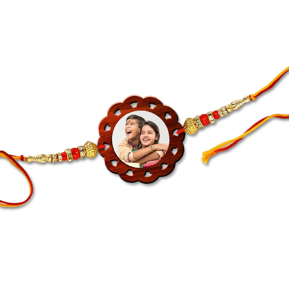 Flower Shape Photo Rakhi R006