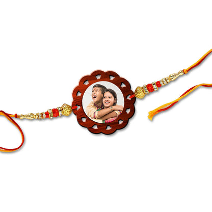 Flower Shape Photo Rakhi R006