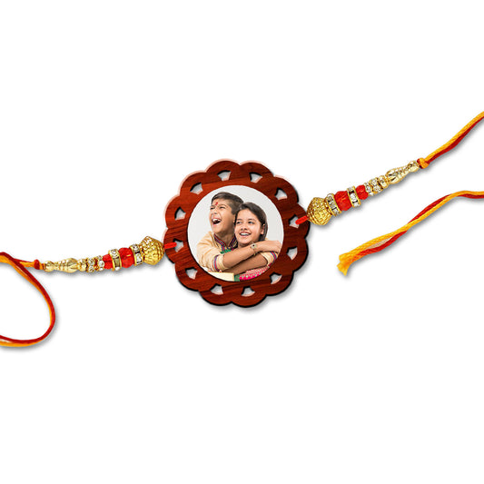 Flower Shape Photo Rakhi R006