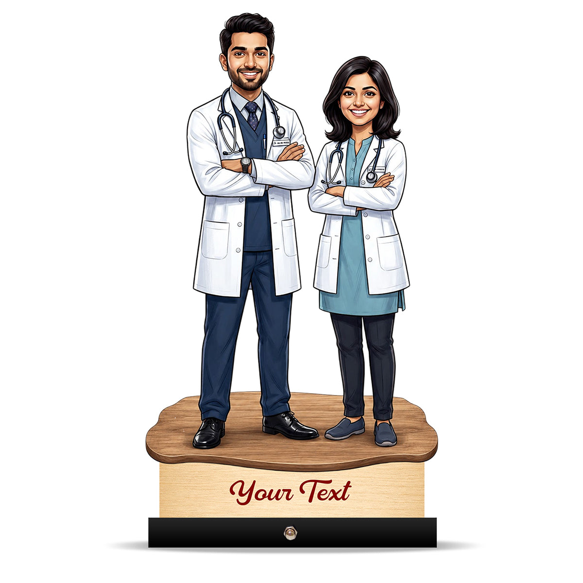 Couple Doctor Caricature C611