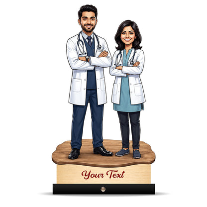 Couple Doctor Caricature C611