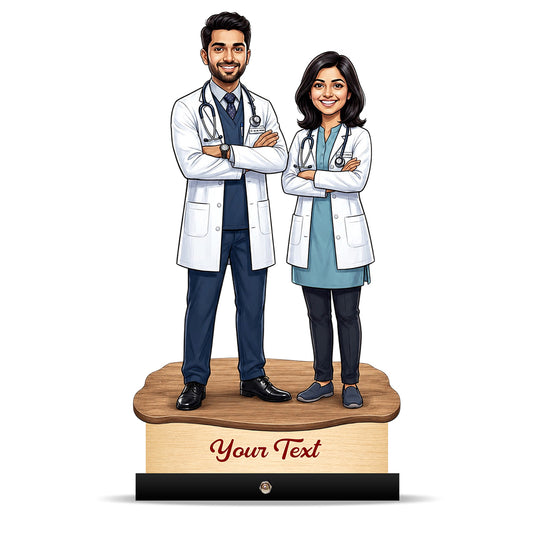 Couple Doctor Caricature C611