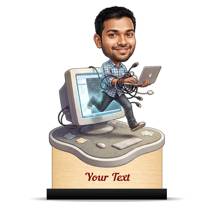 Personalized IT Professional Caricature C990