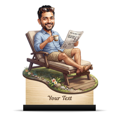 Personalized Male Retirement Caricature C1076