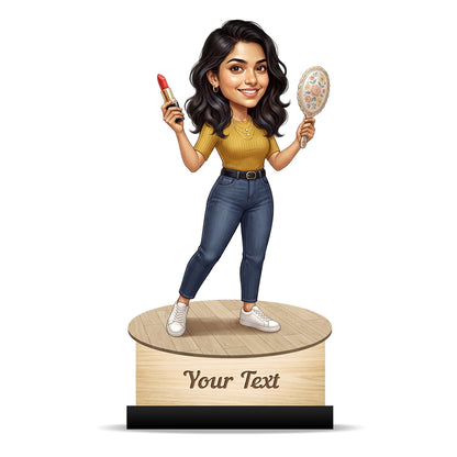 Personalized Gift for Beautician, Makeup Artist & Makeup Lover Caricature C1206