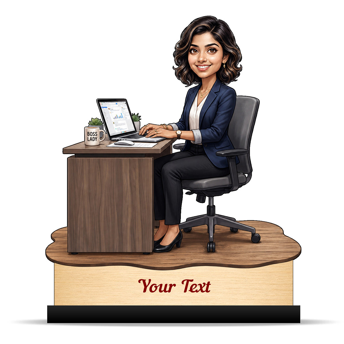 Personalized Corporate Office Employee Caricature C881