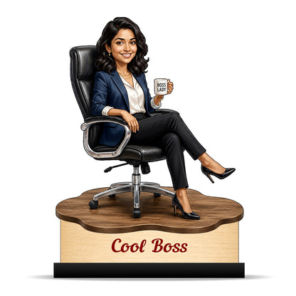 Personalized Female Cool Boss Caricature C851